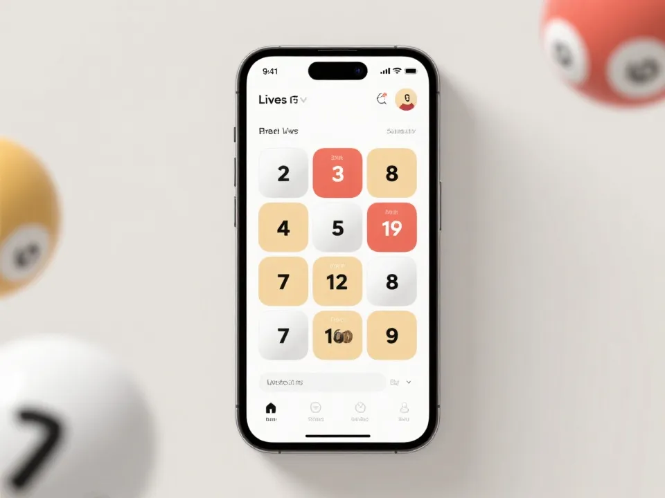 移动端实时开奖体验示意图